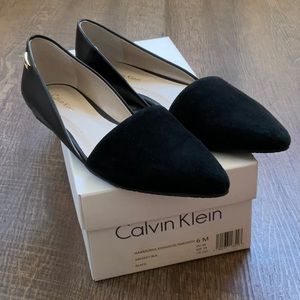 Calvin Klein Harmonia Suede Flats